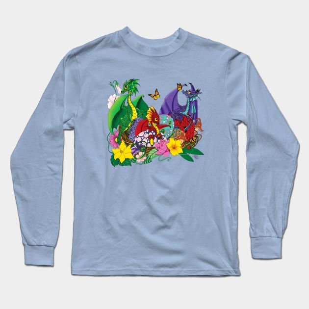 Dragon Nest Long Sleeve T-Shirt by tigressdragon